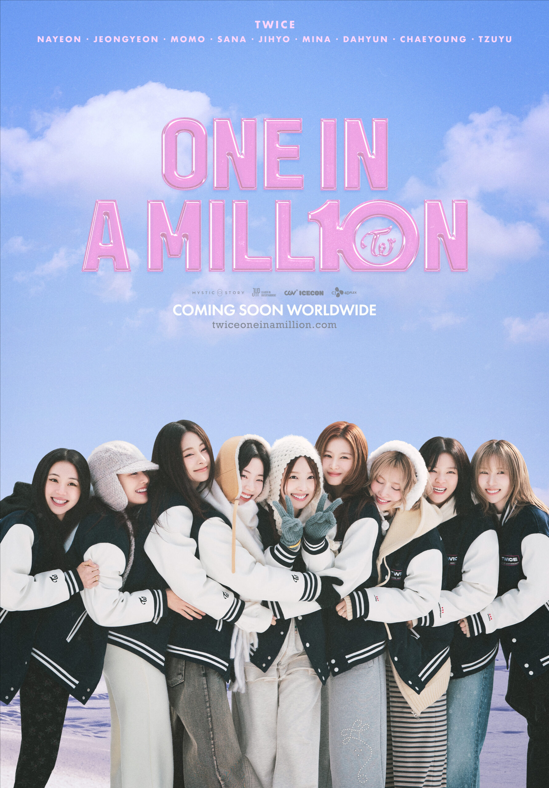 Theatrical strategy for distribution release poster for Twice: One in a Million