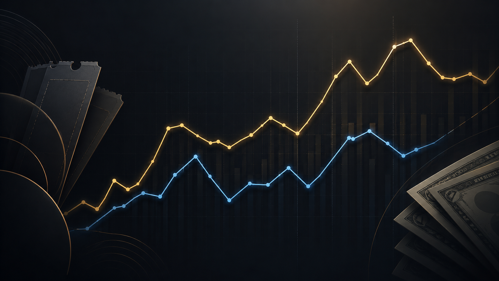 Generic line chart used as an example of data.